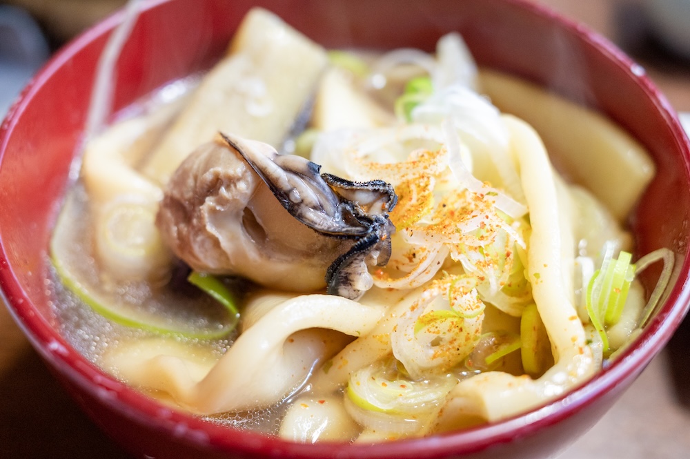 牡蠣うどん
