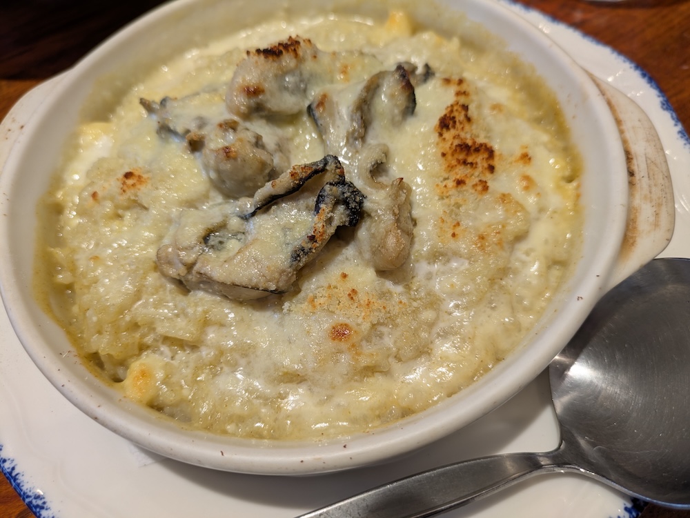 牡蠣とじゃがいものオーブン焼き