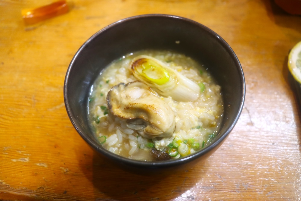 牡蠣の雑炊